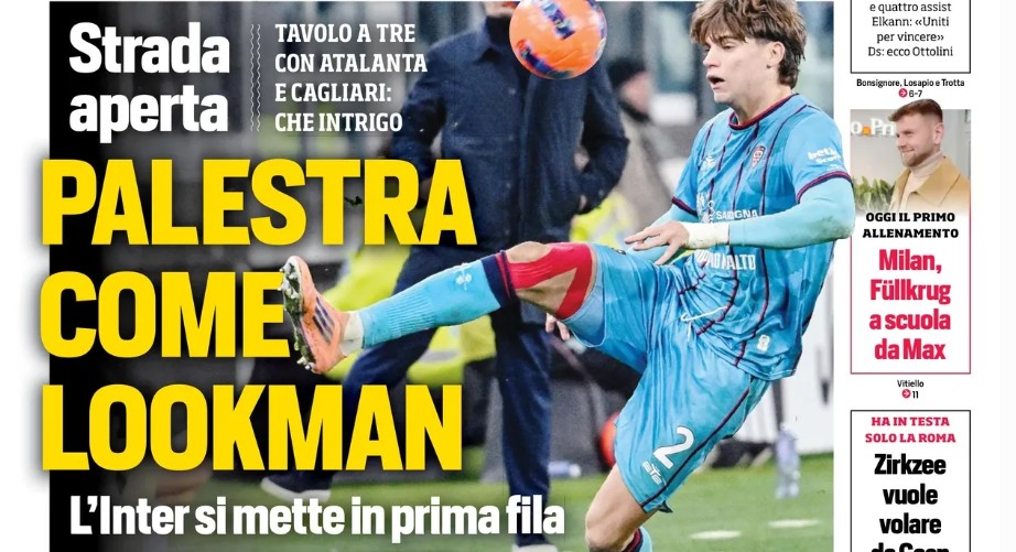 Today’s Papers – Inter, Palestra like Lookman. Napoli transfer blow