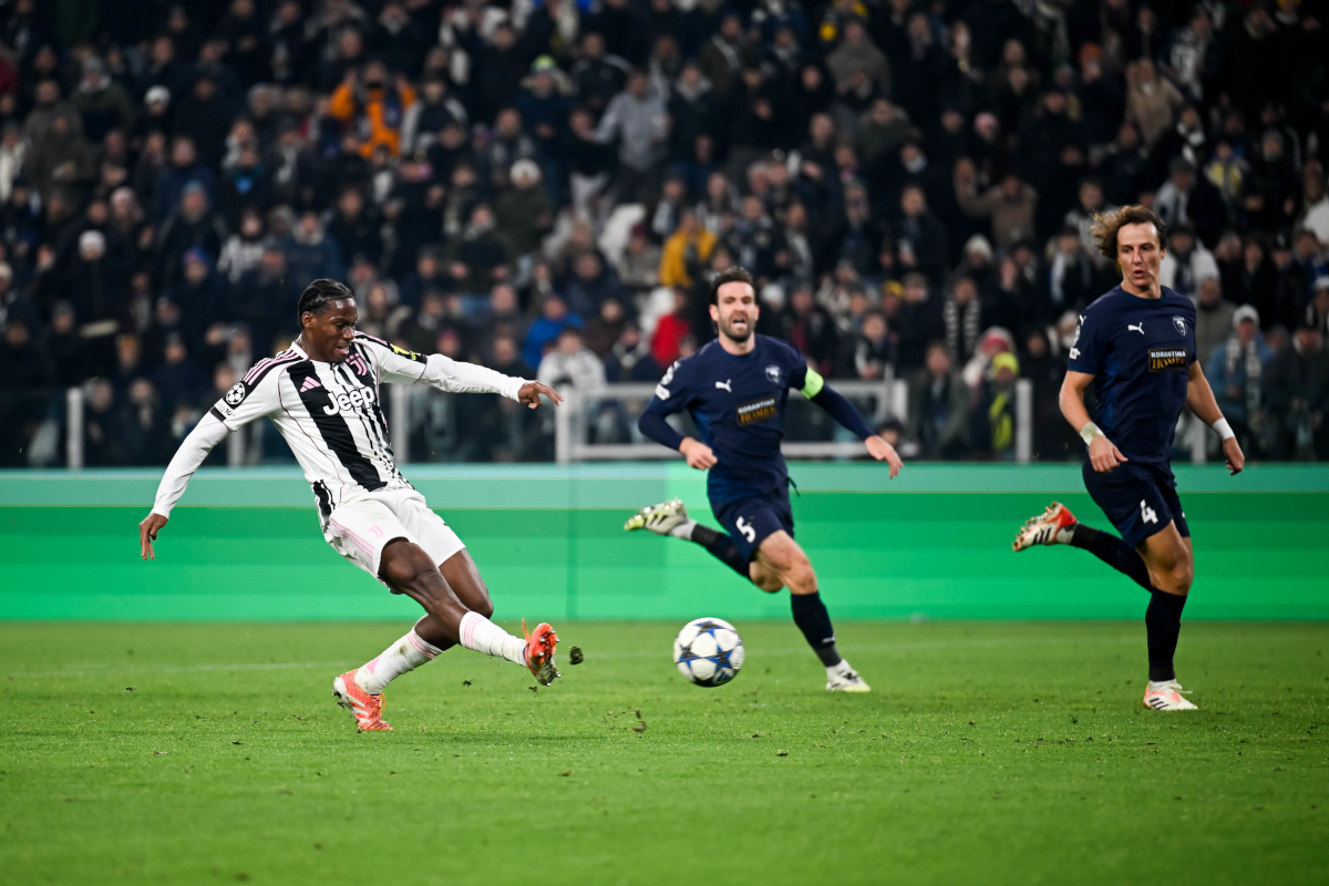 Jonathan David scores for Juventus against Pafos in the Champions League (@juventusfc)