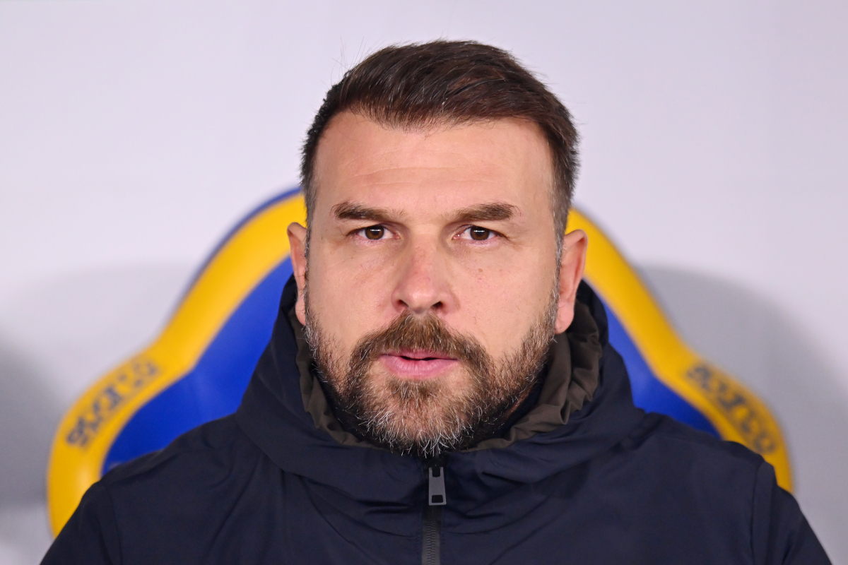 VERONA, ITALY - DECEMBER 06: Paolo Zanetti, Head Coach of Hellas Verona, looks on prior to the Serie A match between Hellas Verona FC and Atalanta BC at Stadio Marcantonio Bentegodi on December 06, 2025 in Verona, Italy. (Photo by Alessandro Sabattini/Getty Images)