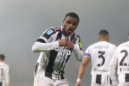 PISA, ITALY - DECEMBER 27: Pierre Kalulu of Juventus FC celebrates after scoring a goal during the Serie A match between Pisa SC and Juventus FC at Arena Garibaldi on December 27, 2025 in Pisa, Italy. (Photo by Gabriele Maltinti/Getty Images)