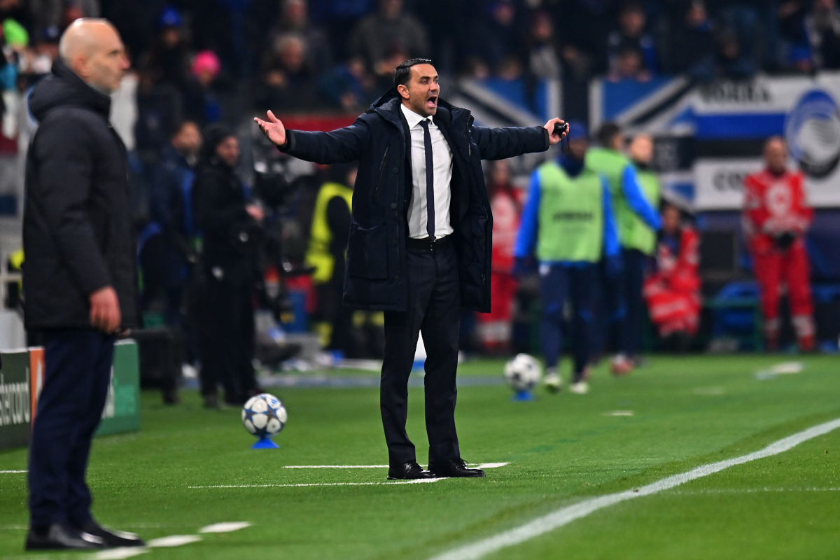 BERGAMO, ITALY - DECEMBER 09: Raffaele Palladino head coach of Atalanta BC during the UEFA Champions League 2025/26 League Phase MD6 match between Atalanta BC and Chelsea FC at Stadio di Bergamo on December 09, 2025 in Bergamo, Italy. (Photo by Alessandro Sabattini/Getty Images)