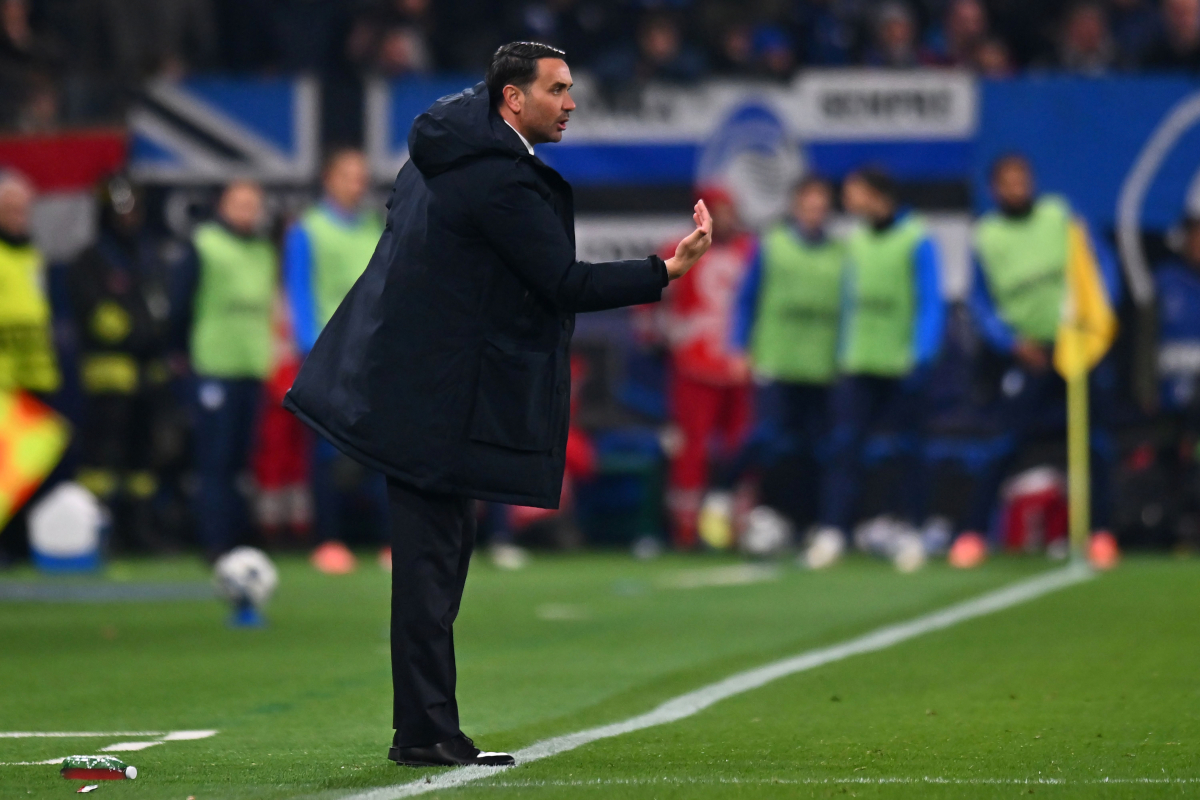 BERGAMO, ITALY - DECEMBER 09: Raffaele Palladino head coach of Atalanta BC during the UEFA Champions League 2025/26 League Phase MD6 match between Atalanta BC and Chelsea FC at Stadio di Bergamo on December 09, 2025 in Bergamo, Italy. (Photo by Alessandro Sabattini/Getty Images)