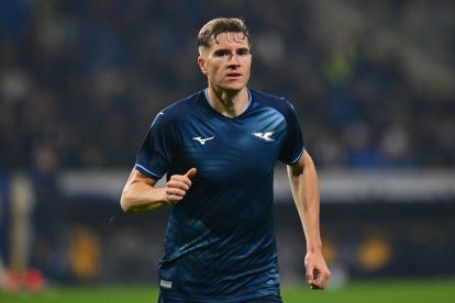 PARMA, ITALY - DECEMBER 13: Toma Basić of SS Lazio during the Serie A match between Parma Calcio 1913 and SS Lazio at Stadio Ennio Tardini on December 13, 2025 in Parma, Italy. (Photo by Alessandro Sabattini/Getty Images)
