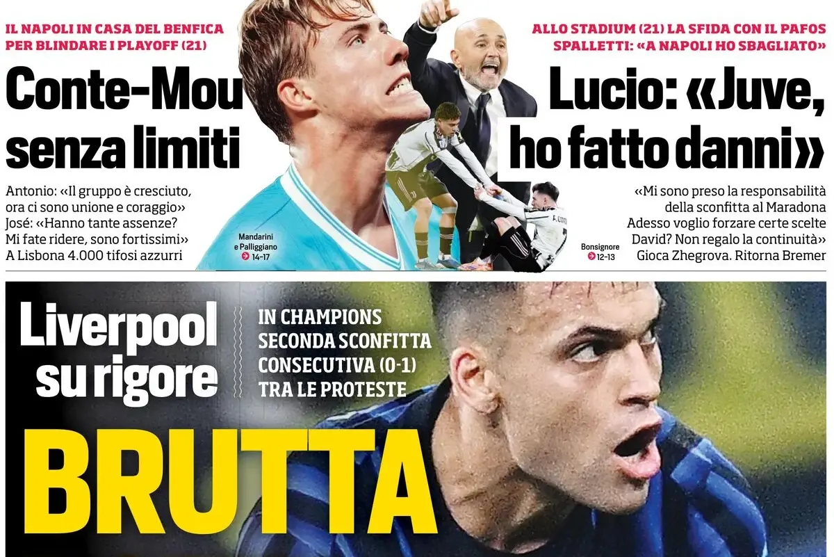 Today’s Papers: Tough blow for Inter, Atalanta third, Mourinho-Conte