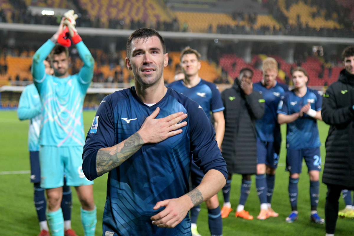 LECCE, ITALY - JANUARY 24: Alessio Romagnoli of SS Lazio after the Serie A match between US Lecce and SS Lazio at Stadio Via del Mare on January 24, 2026 in Lecce, Italy. (Photo by Marco Rosi - SS Lazio/Getty Images)