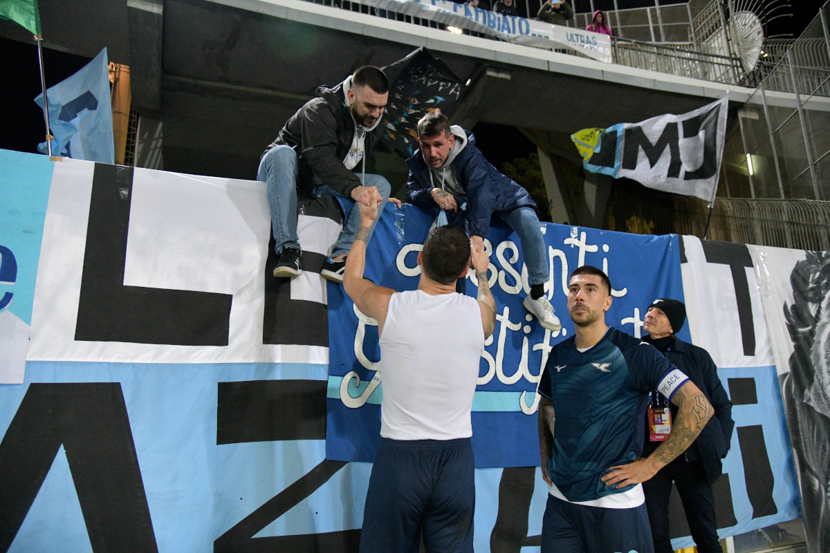 LECCE, ITALY - JANUARY 24: Alessio Romagnoli of SS Lazio after the Serie A match between US Lecce and SS Lazio at Stadio Via del Mare on January 24, 2026 in Lecce, Italy. (Photo by Marco Rosi - SS Lazio/Getty Images)