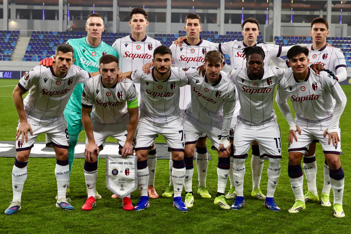 Bologna starting XI against Maccabi Tel-Aviv in the Europa League (@bolognafc1909)