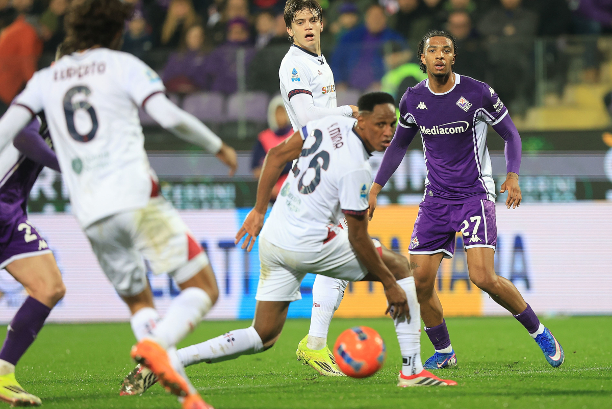 FLORENCE, ITALY - JANUARY 24: Cher Ndour of ACF Fiorentina in action during the Serie A match between ACF Fiorentina and Cagliari Calcio at Artemio Franchi on January 24, 2026 in Florence, Italy. (Photo by Gabriele Maltinti/Getty Images)