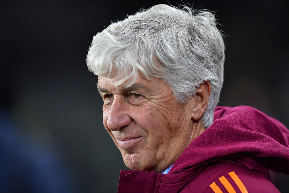 TURIN, ITALY - JANUARY 18: AS Roma head coach Gian Piero Gasperini looks on during the Serie A match between Torino FC and AS Roma at Stadio Olimpico di Torino on January 18, 2026 in Turin, Italy. (Photo by Valerio Pennicino/Getty Images)