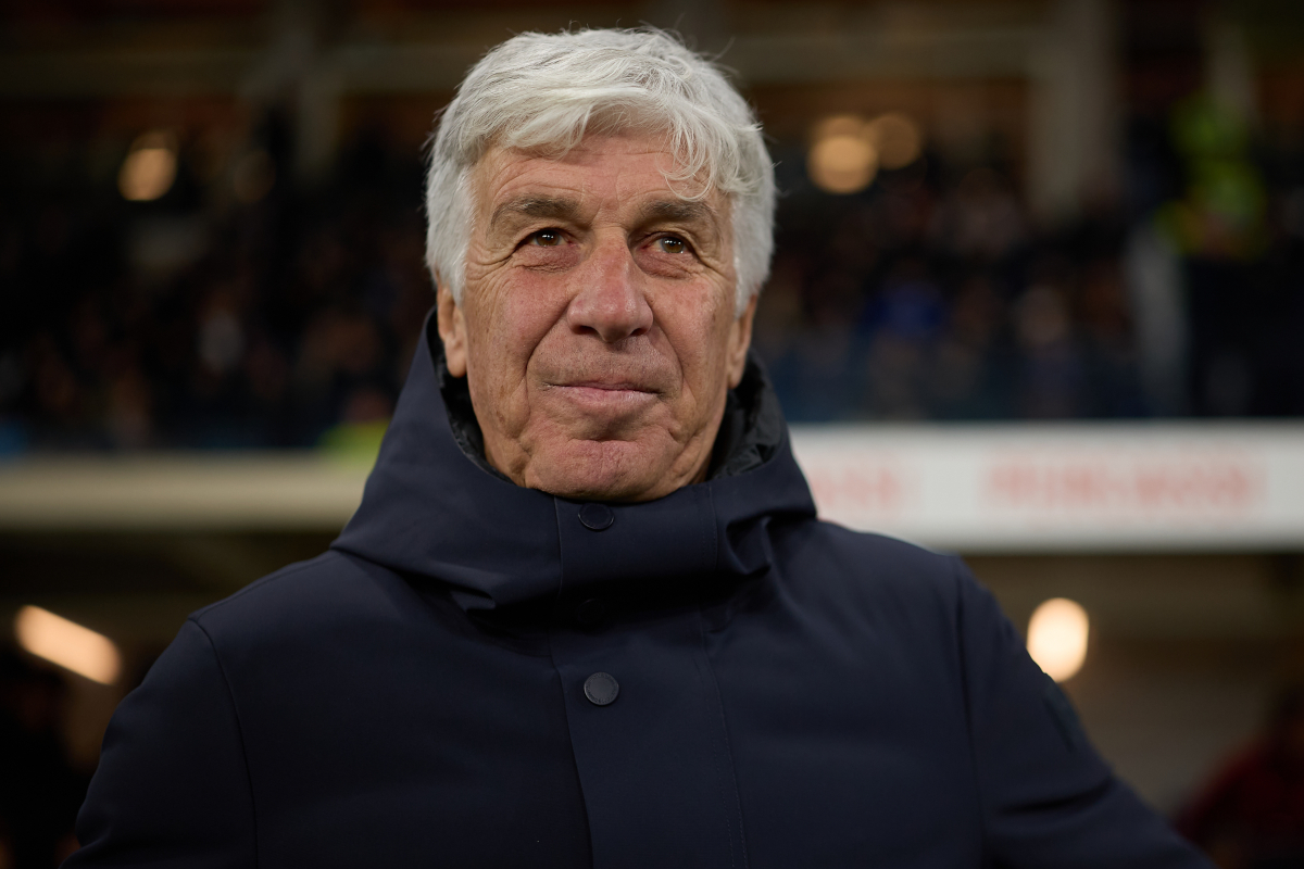 BERGAMO, ITALY - JANUARY 03: Gian Piero Gasperini, Head Coach of AS Roma looks on during the Serie A match between Atalanta BC and AS Roma at New Balance Arena on January 03, 2026 in Bergamo, Italy. (Photo by Emmanuele Ciancaglini/Getty Images)