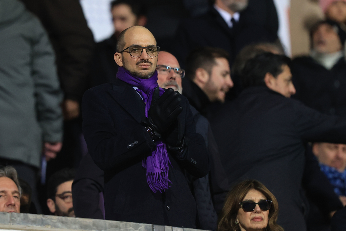 FLORENÇA, ITÁLIA - 27 DE JANEIRO: Presidente da ACF Fiorentina Giuseppe B. Commisso durante a partida da Coppa Itália entre ACF Fiorentina e Como 1907 no Stadio Artemio Franchi em 27 de janeiro de 2026 em Florença, Itália. (Foto de Gabriel Mulanti/Getty Images)