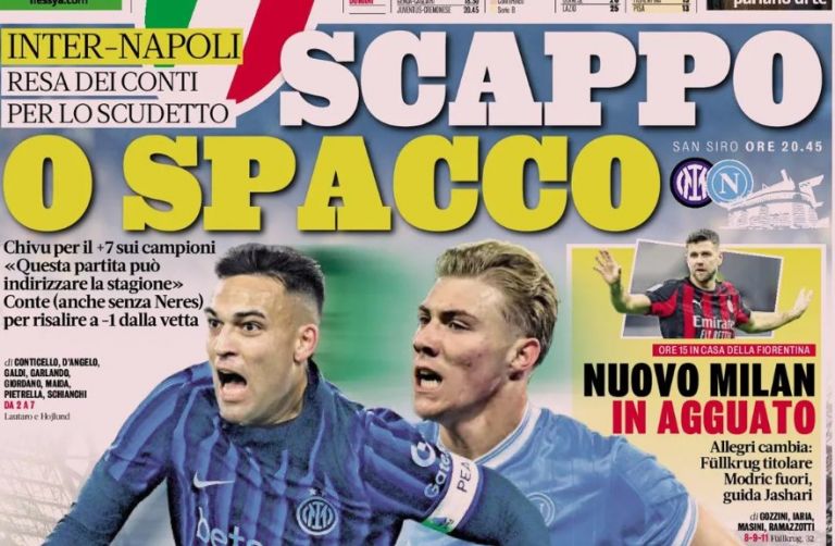 Gazzetta Dello Sport 25 Avril 1988 – Milan-Inter 2-0, Naples-Juventus, Hommage à Scirea