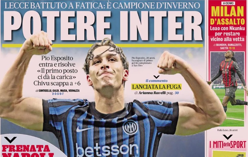 Today’s Papers – Inter power, Juventus push for three signings