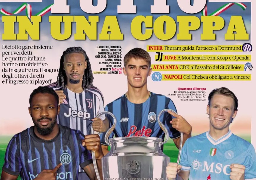 Today's Papers - Everything in a cup, Juve in talks for Kolo Muani