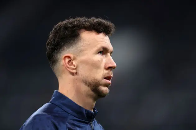 NEWCASTLE UPON TYNE, ENGLAND - JANUARY 21: Ivan Perisic of PSV Eindhoven warms up prior to the UEFA Champions League 2025/26 League Phase MD7 match between Newcastle United FC and PSV Eindhoven at St James' Park on January 21, 2026 in Newcastle upon Tyne, England. (Photo by George Wood/Getty Images)