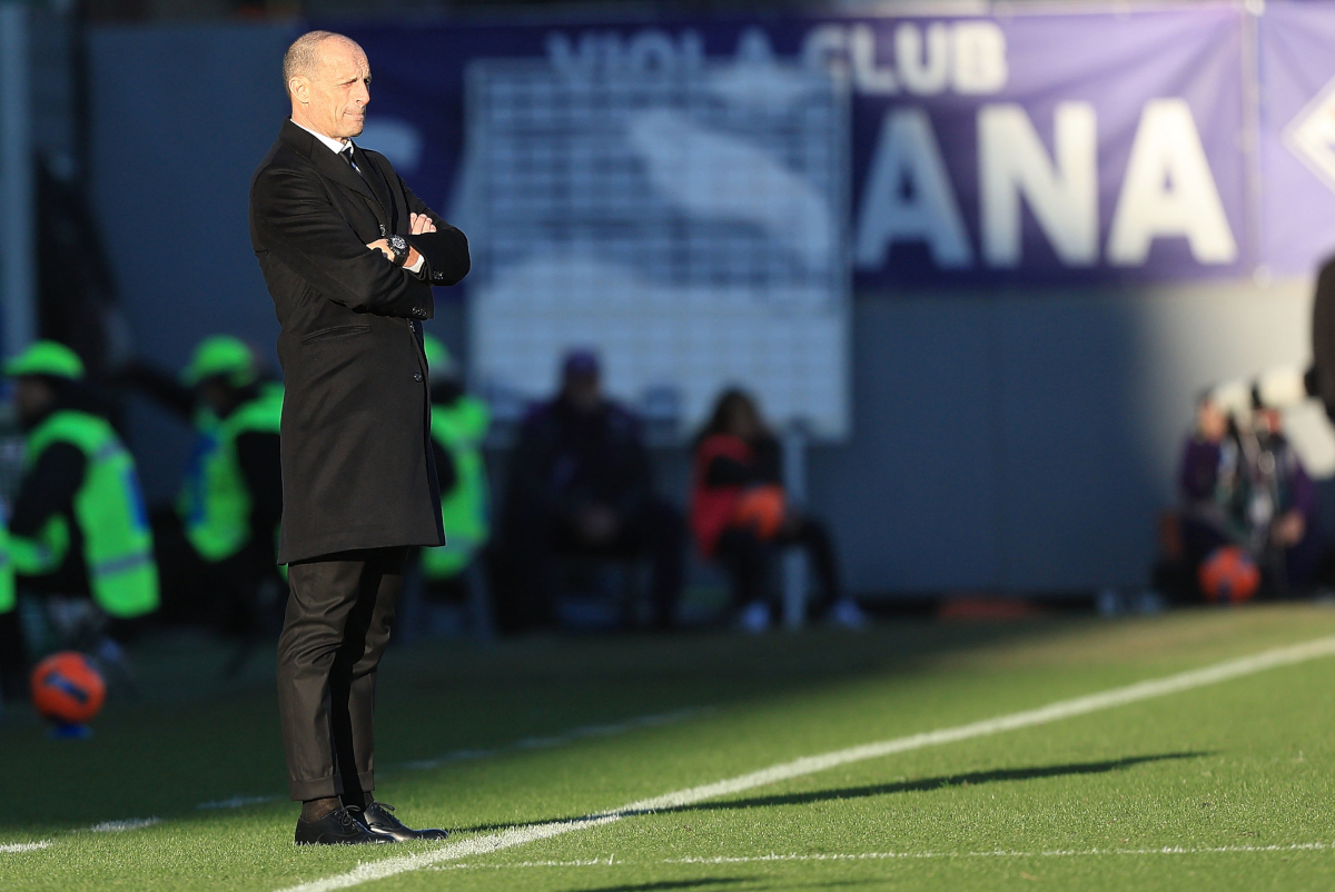FLORENCE, ITALY - JANUARY 11: Head coach Massimiliano Allegri manager of AC Milan looks on during the Serie A match between ACF Fiorentina and AC Milan at Artemio Franchi on January 11, 2026 in Florence, Italy. (Photo by Gabriele Maltinti/Getty Images)