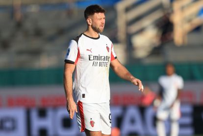 Niclas Fullkrug del Milan durante la partita di Serie A tra ACF Fiorentina e AC Milan