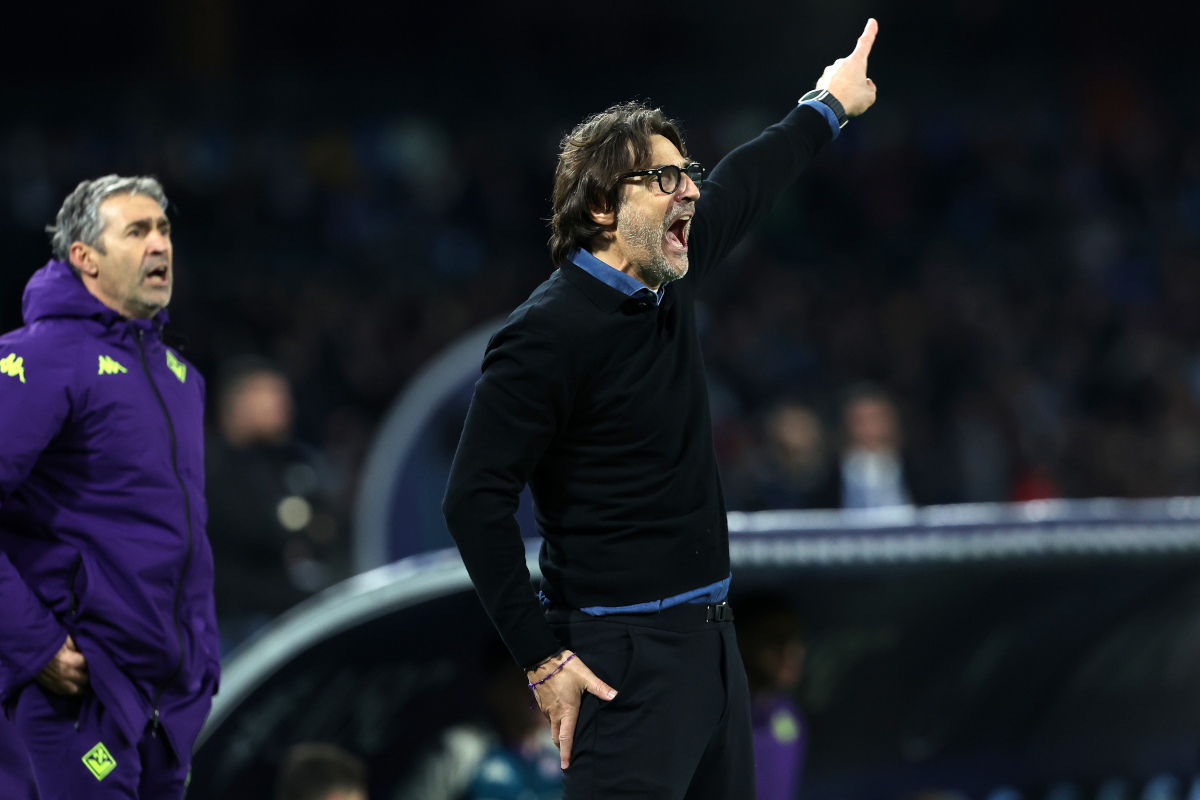 NAPLES, ITALY - JANUARY 31: Paolo Vanoli ACF Fiorentina head coach during the Serie A match between SSC Napoli and ACF Fiorentina at Stadio Diego Armando Maradona on January 31, 2026 in Naples, Italy. (Photo by Francesco Pecoraro/Getty Images)