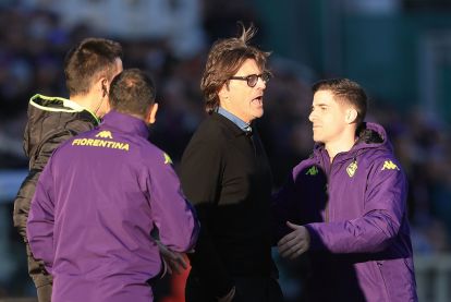 FLORENCE, ITALY - JANUARY 11: Head coach Paolo Vanoli manager of ACF Fiorentina reacts during the Serie A match between ACF Fiorentina and AC Milan at Artemio Franchi on January 11, 2026 in Florence, Italy. (Photo by Gabriele Maltinti/Getty Images)