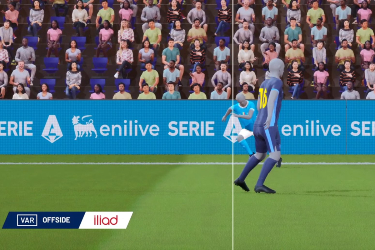 VAR shows how tight the offside call was for Pasquale Mazzocchi in Napoli vs. Parma