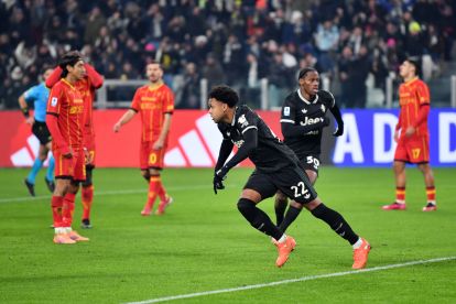 Weston McKennie celebrates his goal against Lecce