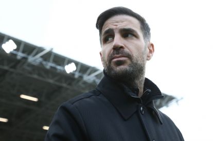 COMO, ITALY - FEBRUARY 01: Como 1907 coach Cesc Fabregas looks on during the Serie A match between Como 1907 and Atalanta BC at Giuseppe Sinigaglia Stadium on February 01, 2026 in Como, Italy. (Photo by Marco Luzzani/Getty Images)