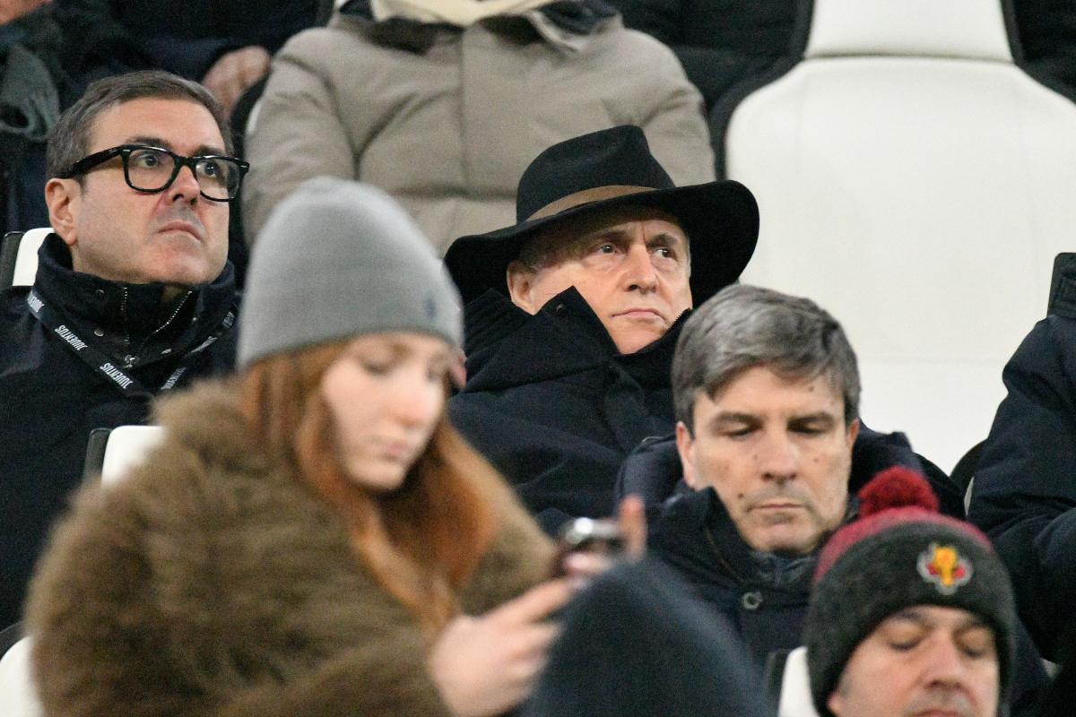 TURIN, ITALY - FEBRUARY 08: SS Lazio President Claudio Lotito prior the Serie A match between Juventus FC and SS Lazio at the Juventus stadium on February 08, 2026 in Turin, Italy. (Photo by Marco Rosi - SS Lazio/Getty Images)