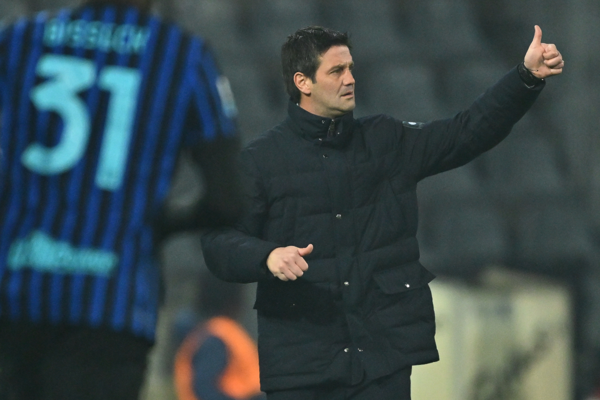 CREMONA, ITALY - FEBRUARY 01: Coach Cristian Chivu of FC Internazionale reacts during the Serie A match between US Cremonese and FC Internazionale at Stadio Giovanni Zini on February 01, 2026 in Cremona, Italy. (Photo by Marco M. Mantovani/Getty Images)