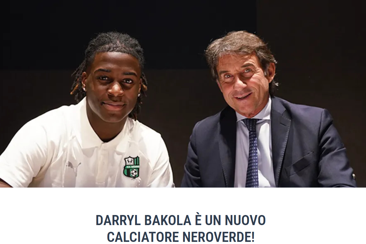 Daryl Pakola chega ao Sassuolo vindo do Olympique de Marselha