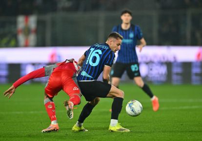 CREMONA, ITALY - FEBRUARY 01: Davide Frattesi of FC Internazionale in action during the Serie A match between US Cremonese and FC Internazionale at Stadio Giovanni Zini on February 01, 2026 in Cremona, Italy. (Photo by Marco M. Mantovani/Getty Images)