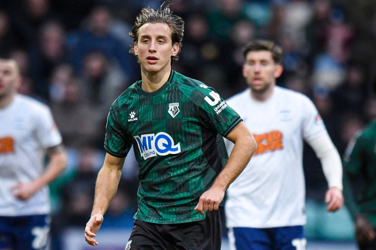 Edoardo Bove makes his debut for Watford (@watfordfc)