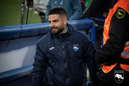 Lorenzo Insigne at the Stadio Adriadico after returning to Pescara (@PescaraCalcio via X)