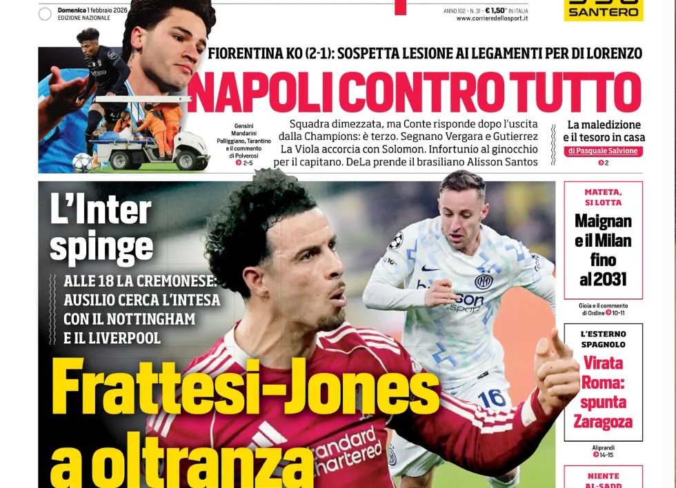Today’s Papers – Conte against everyone, double Inter deal in the Premier League