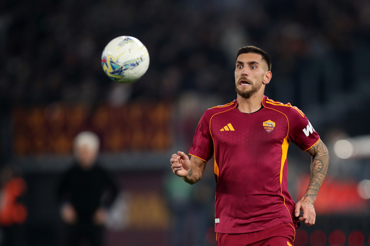 ROME, ITALY - FEBRUARY 09: Lorenzo Pellegrini of AS Roma in action during the Serie A match between AS Roma and Cagliari Calcio at Stadio Olimpico on February 09, 2026 in Rome, Italy. (Photo by Paolo Bruno/Getty Images)