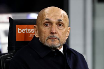 MILAN, ITALY - FEBRUARY 14: Luciano Spalletti, Head Coach of Juventus, looks on prior to the Serie A match between FC Internazionale and Juventus FC at Giuseppe Meazza Stadium on February 14, 2026 in Milan, Italy. (Photo by Marco Luzzani/Getty Images)