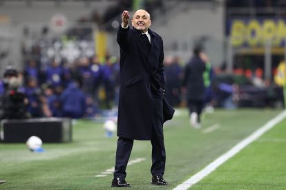 MILAN, ITALY - FEBRUARY 14: Luciano Spalletti, Head Coach of Juventus, reacts during the Serie A match between FC Internazionale and Juventus FC at Giuseppe Meazza Stadium on February 14, 2026 in Milan, Italy. (Photo by Marco Luzzani/Getty Images)