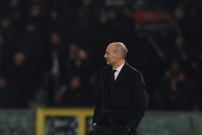PISA, ITALY - FEBRUARY 13: Massimiliano Allegri manager of AC Milan looks on during the Serie A match between Pisa SC and AC Milan at Arena Garibaldi on February 13, 2026 in Pisa, Italy. (Photo by Gabriele Maltinti/Getty Images)