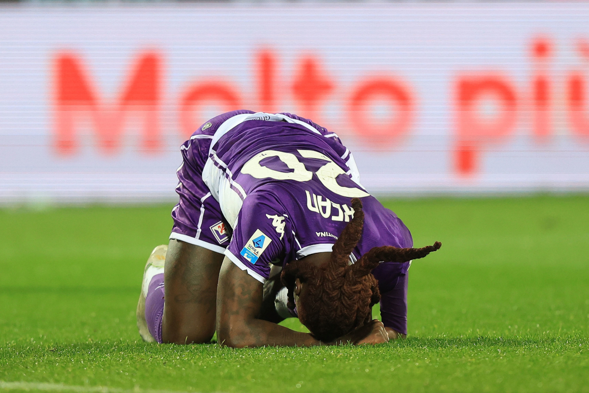 FLORENCE, ITALY - FEBRUARY 7: Moise Kean of ACF Fiorentina reacts during the Serie A match between ACF Fiorentina and Torino FC at Artemio Franchi on February 7, 2026 in Florence, Italy. (Photo by Gabriele Maltinti/Getty Images)