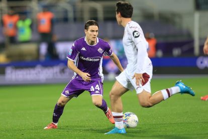 FLORENCE, ITALY - FEBRUARY 7: Nicolò Fagioli of ACF Fiorentina controls the ball during the Serie A match between ACF Fiorentina and Torino FC at Artemio Franchi on February 7, 2026 in Florence, Italy. (Photo by Gabriele Maltinti/Getty Images)