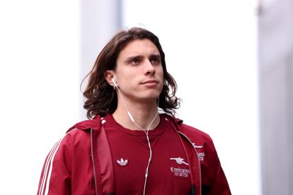 LEEDS, ENGLAND - JANUARY 31: Riccardo Calafiori of Arsenal arrives at the stadium prior to the Premier League match between Leeds United and Arsenal at Elland Road on January 31, 2026 in Leeds, England. (Photo by Michael Regan/Getty Images) (Juventus)
