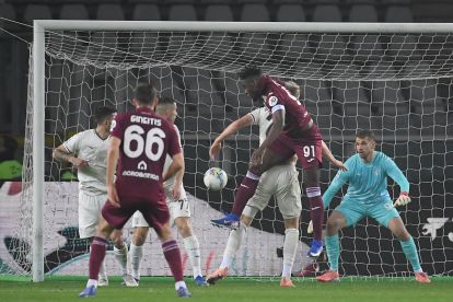 TURIN, ITALY - MARCH 01: Duvan Zapata of Torino FC scores a second goal during the Serie A match between Torino FC and SS Lazio at Stadio Olimpico di Torino on March 01, 2026 in Turin, Italy. (Photo by Marco Rosi - SS Lazio/Getty Images)