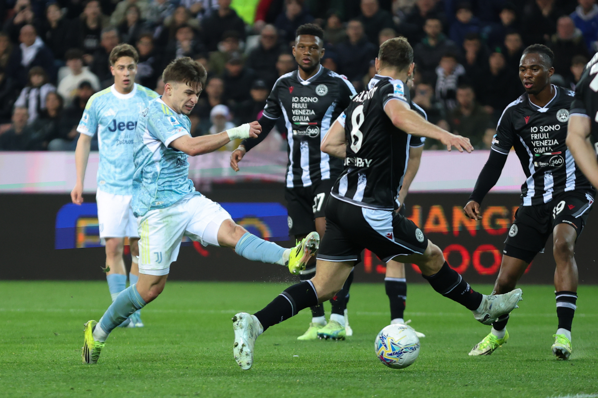 Francisco Conceicao merayakan gol