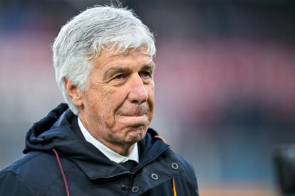 GENOA, ITALY - MARCH 8: Gian Piero Gasperini, head coach of Roma, looks on prior to kick-off in the Serie A match between Genoa CFC and AS Roma at Luigi Ferraris Stadium on March 8, 2026 in Genoa, Italy. (Photo by Getty Images)