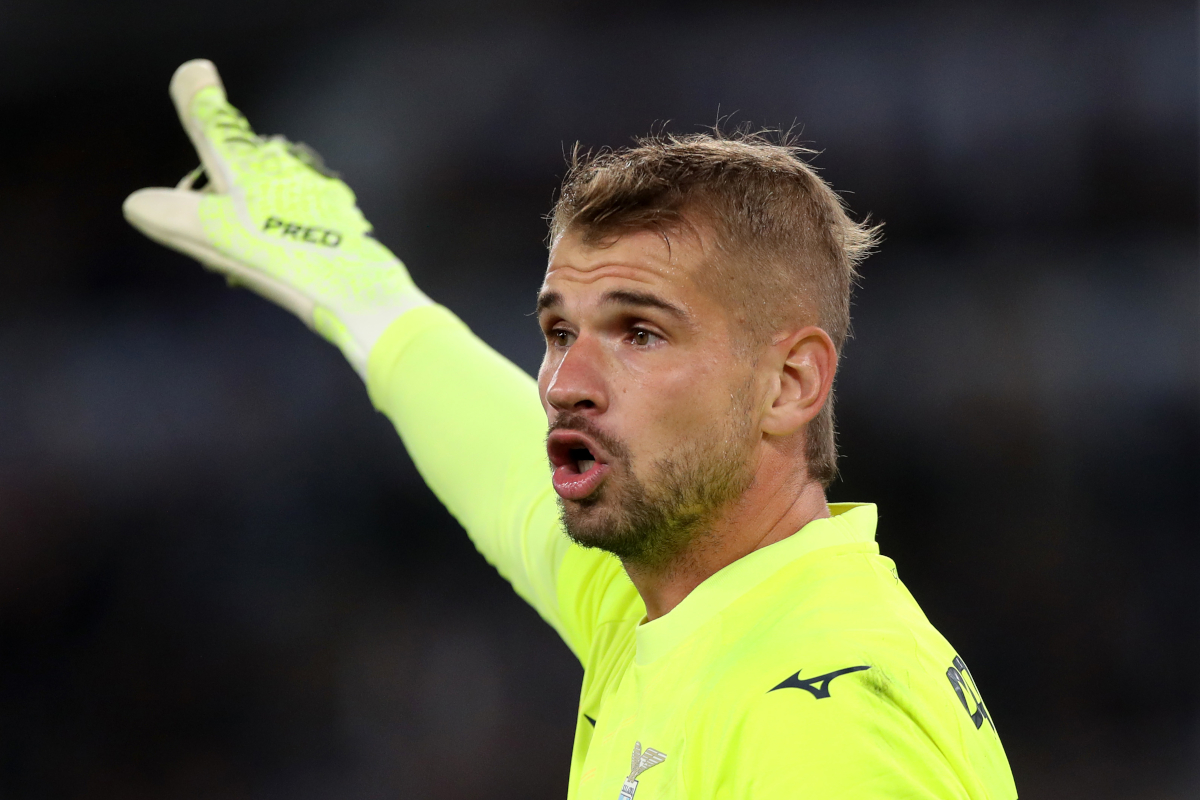 ROME, ITALY - OCTOBER 26: Ivan Provedel of Lazio gestures during the Serie A match between SS Lazio and Juventus FC at Stadio Olimpico on October 26, 2025 in Rome, Italy. (Photo by Paolo Bruno/Getty Images)