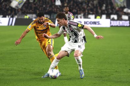 TURIN, ITALY - MARCH 07: Kenan Yildiz of Juventus in action during the Serie A match between Juventus FC and Pisa SC at Juventus Stadium on March 07, 2026 in Turin, Italy. (Photo by Giuseppe Cottini/Getty Images)