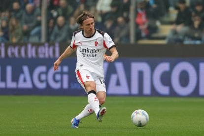 CREMONA, ITALY - MARCH 01: Luka Modric of AC Milan in action during the Serie A match between US Cremonese and AC Milan at Stadio Giovanni Zini on March 01, 2026 in Cremona, Italy. (Photo by Francesco Scaccianoce/Getty Images)