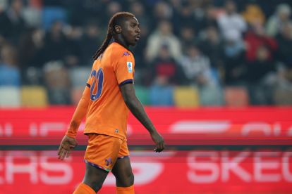 UDINE, ITALY - MARCH 02: Moise Kean of Fiorentina looks on during the Serie A match between Udinese Calcio and ACF Fiorentina at Stadio Friuli on March 02, 2026 in Udine, Italy. (Photo by Timothy Rogers/Getty Images)