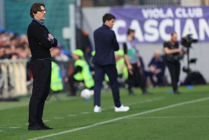 FLORENCE, ITALY - MARCH 8: Head coach Paolo Vanoli manager of ACF Fiorentina looks on during the Serie A match between ACF Fiorentina and Parma Calcio 1913 at Artemio Franchi on March 8, 2026 in Florence, Italy. (Photo by Gabriele Maltinti/Getty Images)