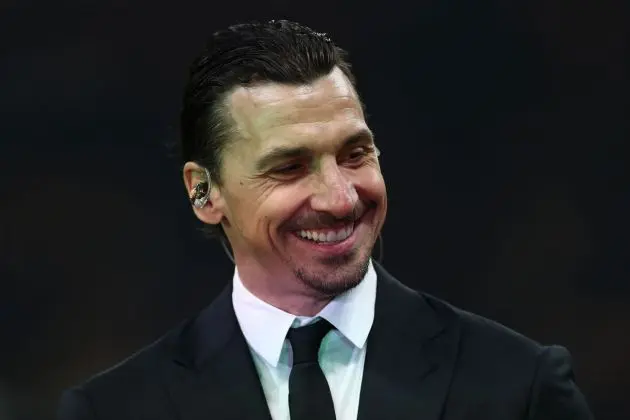 MILAN, ITALY - MARCH 08: AC Milan Senior Advisor Zlatan Ibrahimovic looks on before the Serie A match between AC Milan and FC Internazionale at Giuseppe Meazza Stadium on March 08, 2026 in Milan, Italy. (Photo by Marco Luzzani/Getty Images)