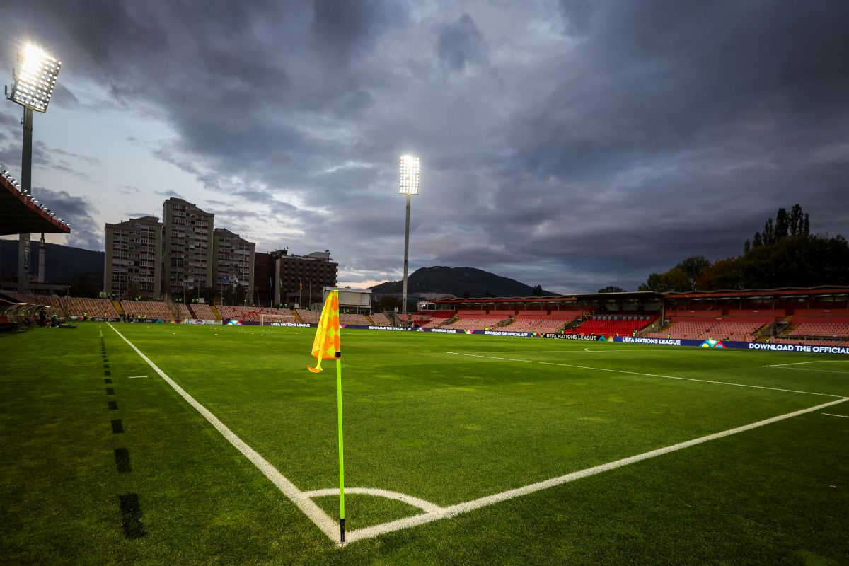 ZENICA, BOSNIA AND HERZEGOVINA - OCTOBER 11: General view of the of a stadium Bilino Polje prior to the UEFA Nations League 2024/25 League A Group A3 match between Bosnia and Herzegovina and Germany at on October 11, 2024 in Zenica, Bosnia and Herzegovina. (Photo by Maja Hitij/Getty Images)
